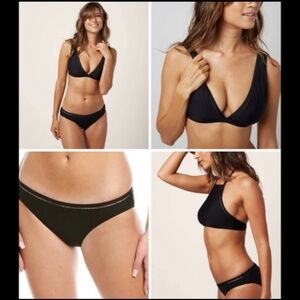 Andie Swim 3pcBikini The Last Splash Nantucket & Monaco Tops, La Playa Bottom XS